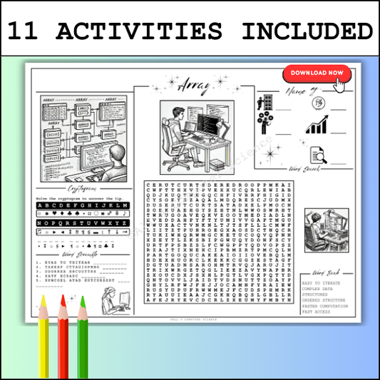 The No Prep JavaScript & Python Arrays Activity Packet