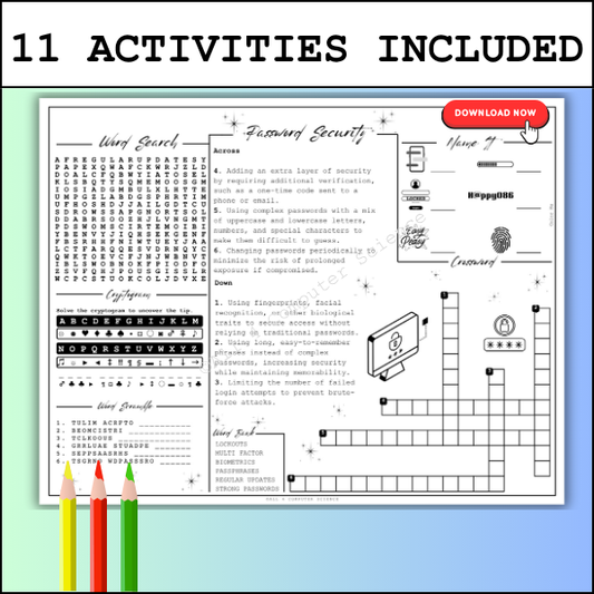 The No Prep Password Security Activity Packet