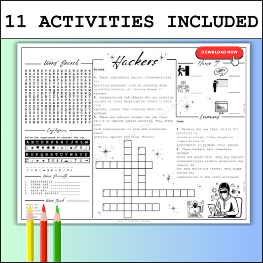 The No Prep Hackers Activity Packet