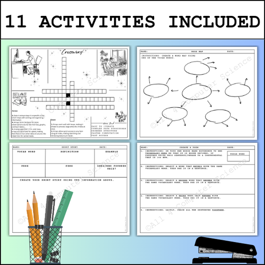 The No Prep JavaScript & Python Arrays Activity Packet