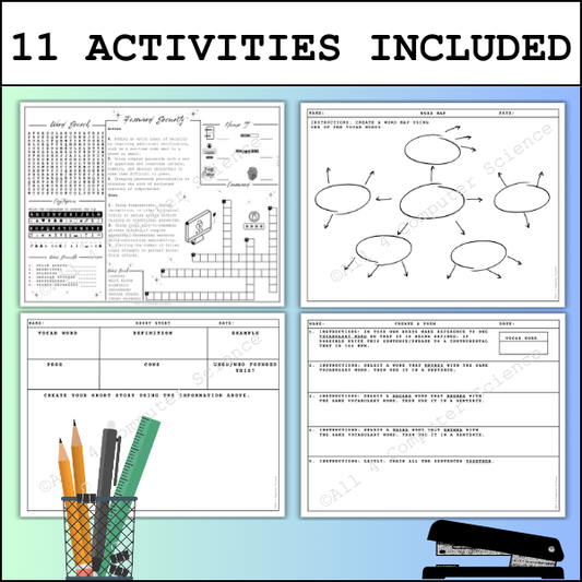 The No Prep Password Security Activity Packet